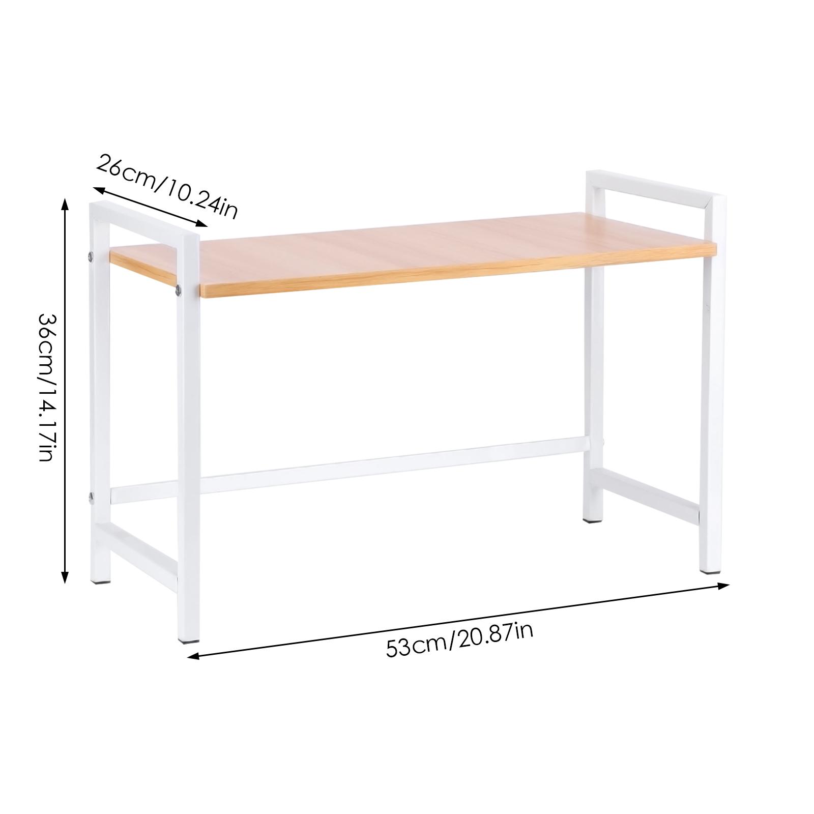 

Extendable Microwave Stand Heavy Duty Over Microwave Oven Rack Multi-Function Kitchen Storage Shelf for Home Kitchen Countertop белый