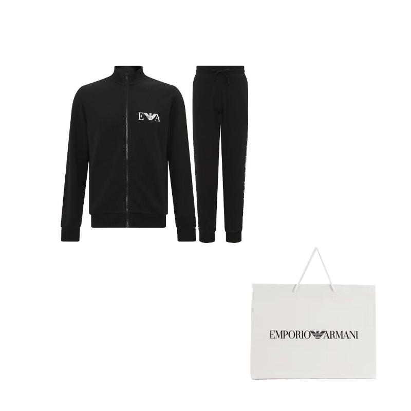 EMPORIO ARMANI EA7 SS23 Casual Sportswear Men's Black 111927-3R571-00020