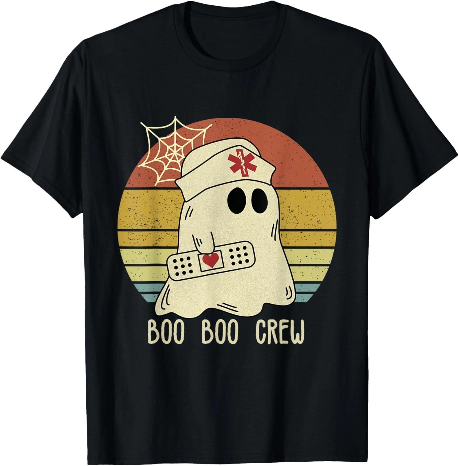 Boo Boo Crew Nurse Halloween Nurse for Women T- Shirt XL