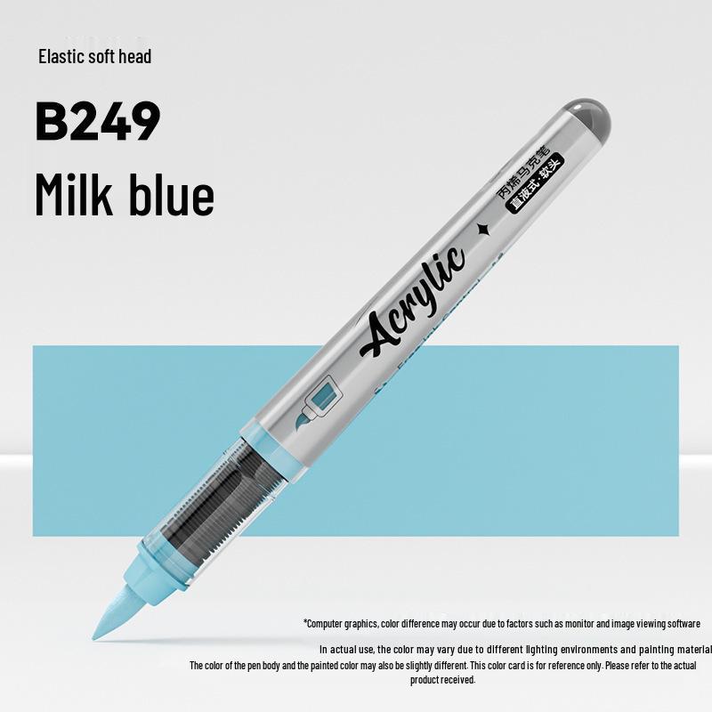Jinzhi Liquid Acrylic Marker Pen - Soft Tip, Opaque, Large Capacity, Stackable Colors