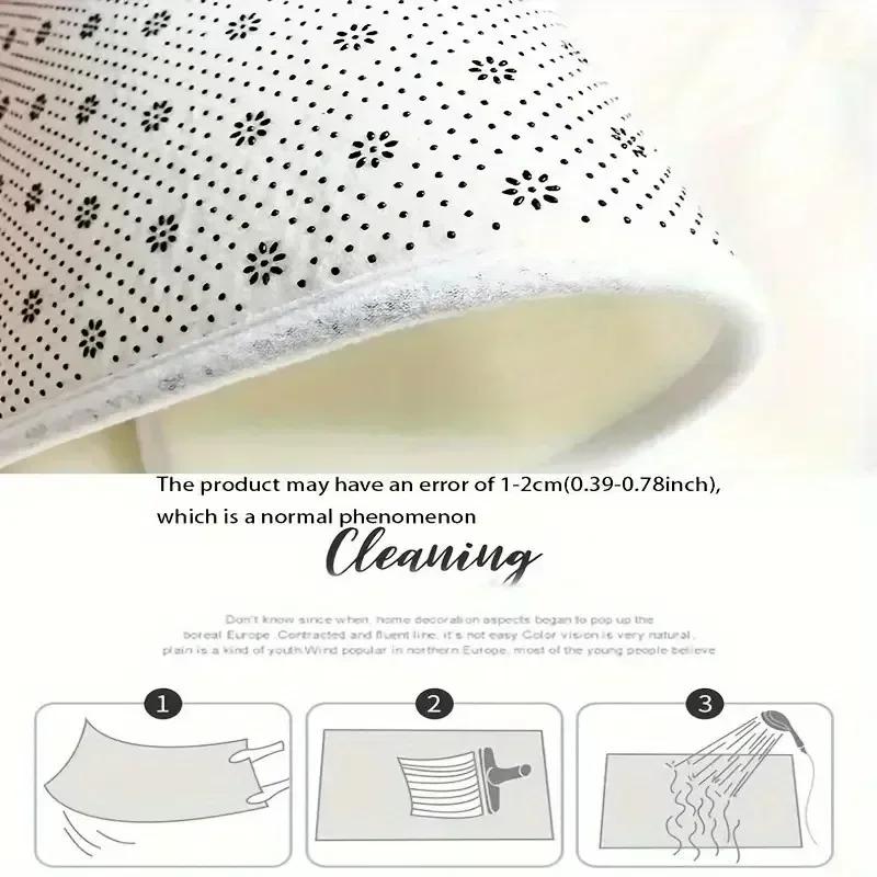 Floral  Welcome Mats for Front Door Indoor Entry Doormat Non-Slip Kitchen Rug Washable Floor Mats