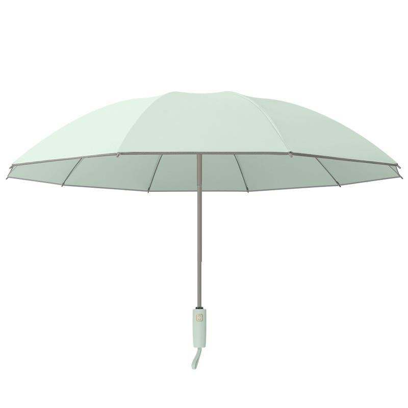 New 280t triple fold automatic 10 bone reverse automatic umbrella color scheme handle triple fold universal umbrella