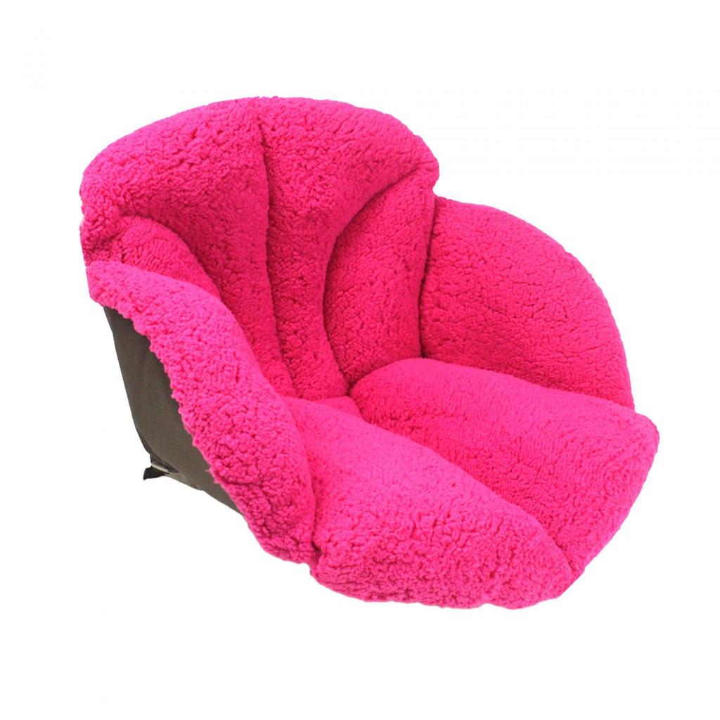 Plush Chair Cushion with Backrest Soft Comfortable Warm with Lumbar Support for Gaming Chair Car Room Decor Dining Chair Winter