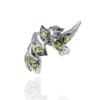 Bague Oiseau en Argent Sterling: Bague statement Péridot, Charme unisexe