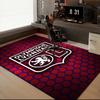 Lyon Football Crest Printed Office Carpet Chair Cushion  Entryway Rug, Rugs for Living Room, Bedroom Christmas gifts