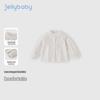 JELLYBABY Girls French Lace Collar Cotton Shirt
