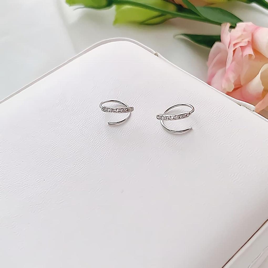 Women's Daily Mini Cubic Spiral Earrings