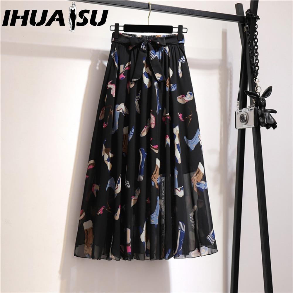 IHUASU 17 цветов Женская модная повседневная летняя весенняя юбка one size