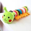 Plush Caterpillar Pet Toy Interactive Squeaky Pet Toy for Small Medium Dogs Soft Stuffed Puppy Chew Toy for Teething