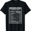 Funny Job Title Nutrition Facts Credentialing Specialist T-Shirt