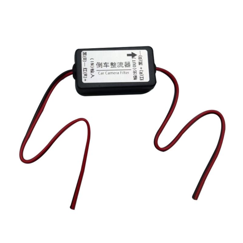 12V for DC Power Relay Capacitor Filter Rectifier for Car Rear View Backup Camera Auto Car Eliminate Interference Connec