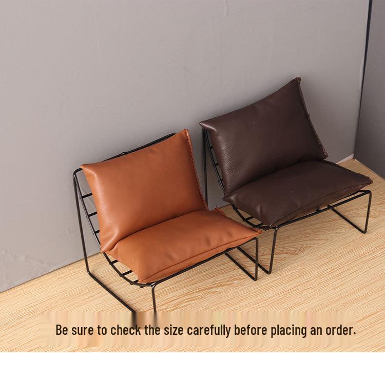 1/6 Scale Wrought Iron Sofa Chair Mini Model for BJD Dollhouse