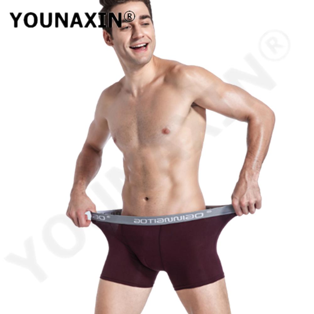 Large Size Modal Men's Underwear Mid-waist Undershorts Youth Comfortable Boy Panties Breathable Boxer Briefs Sexy Undies L XL 2XL 3XL
