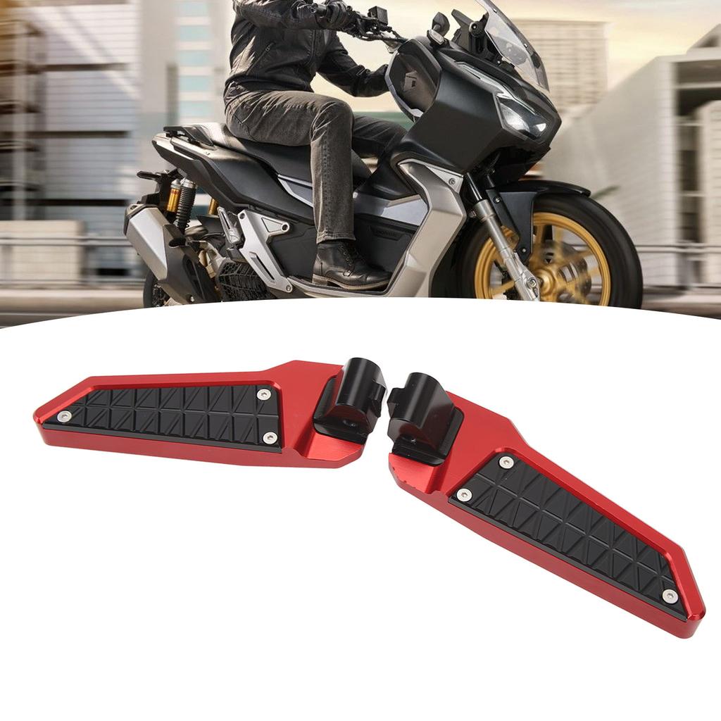 1Pair Motorcycle Foot Pegs Stylish Rugged Left Right Resistant Rear Footrest Pedal For ADV150 ADV160