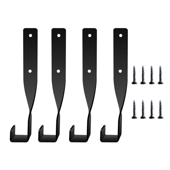 2/4Pcs Heavy-Duty Storage Rack Chainsaw Wall Mount Holder Rustproof Corrosion Resistant String Trimmer Hanger