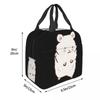 Cute Hamster Drawing Insulated Lunch Bag for Women Kids Portable Food Boxes Thermal Lunch Box Tote