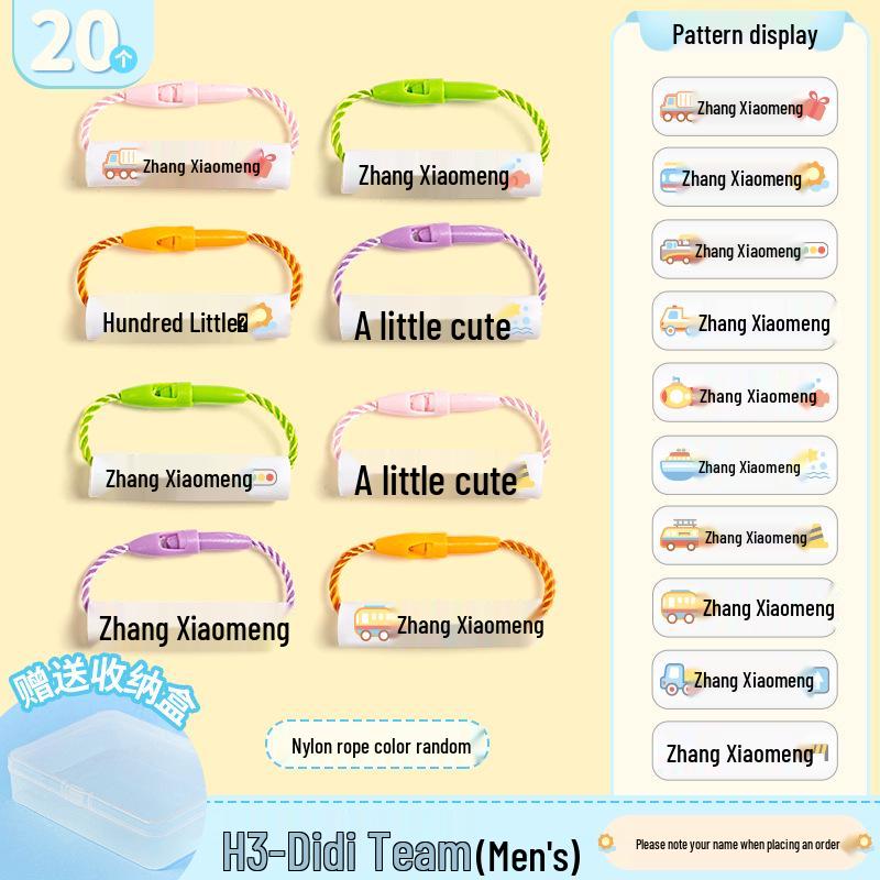 Zero-Formaldehyde Baby Name Stickers & Tags for Kindergarten Supplies