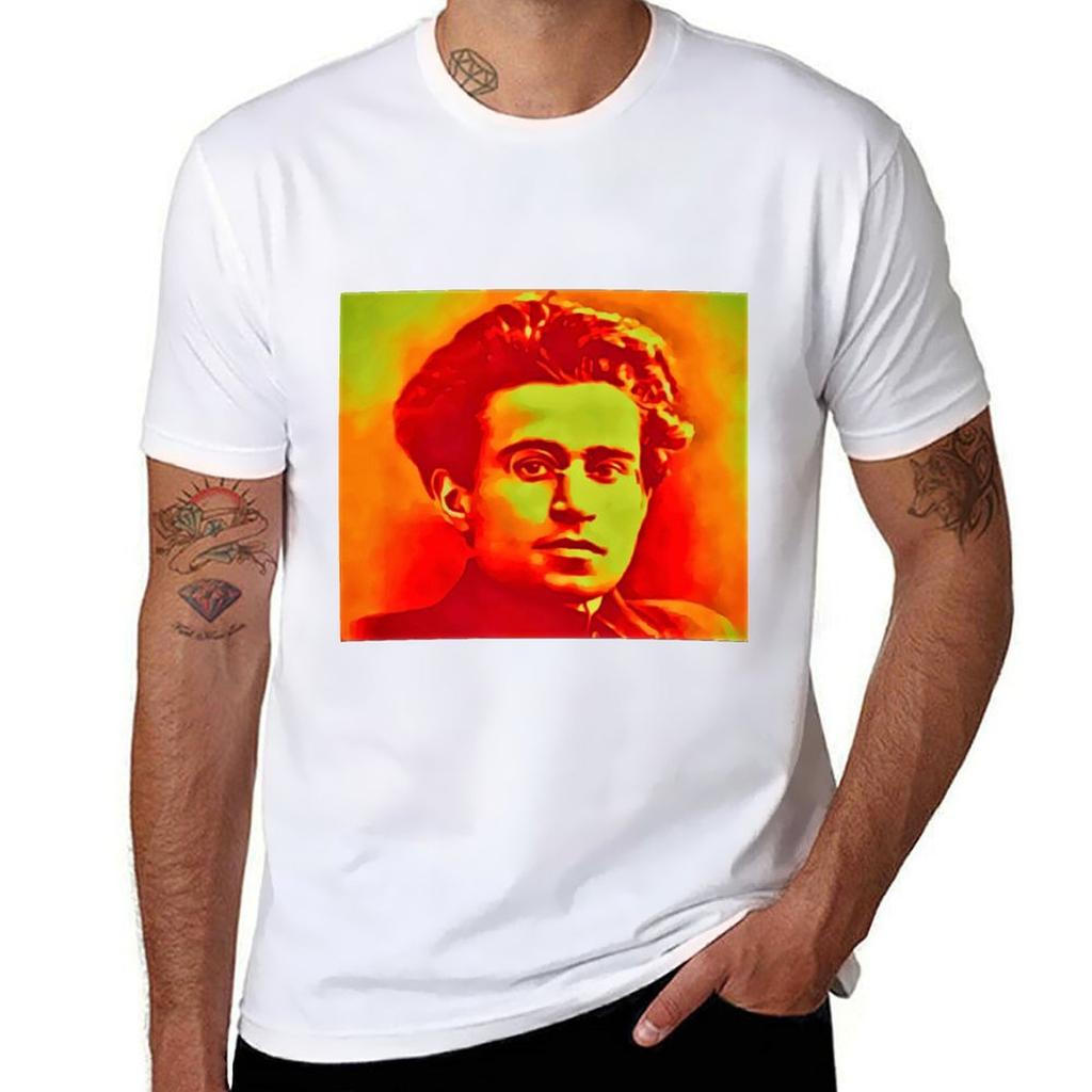 Portrait Of Antonio Gramsci Tshirt Lightweight Casual Summer Tshirt