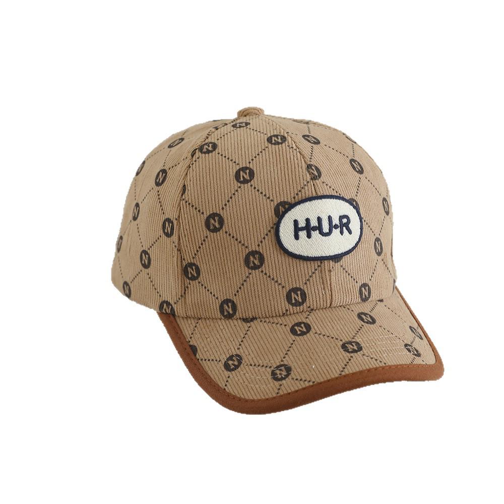 Children's Autumn/Winter Corduroy Fisherman Hat - Korean Style, Graffiti Design, Fashionable Baseball Cap.