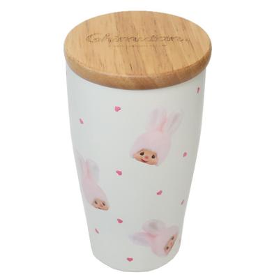 Monchhichi Stainless Steel Tumbler with Wooden Chimtan Lid,