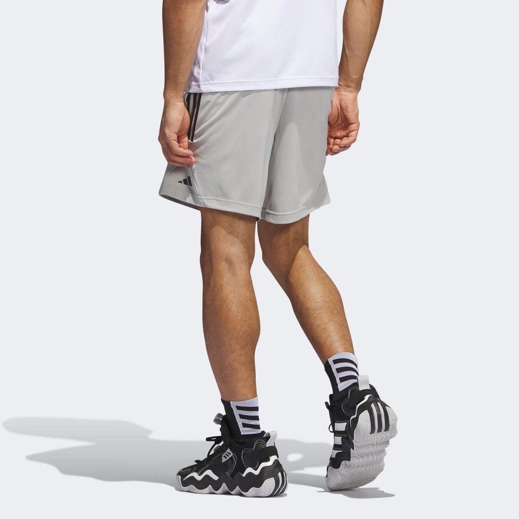 Adidas Legends Three Stripes Color Block Fitness Basketball Shorts Men Shorts Gray IL2304