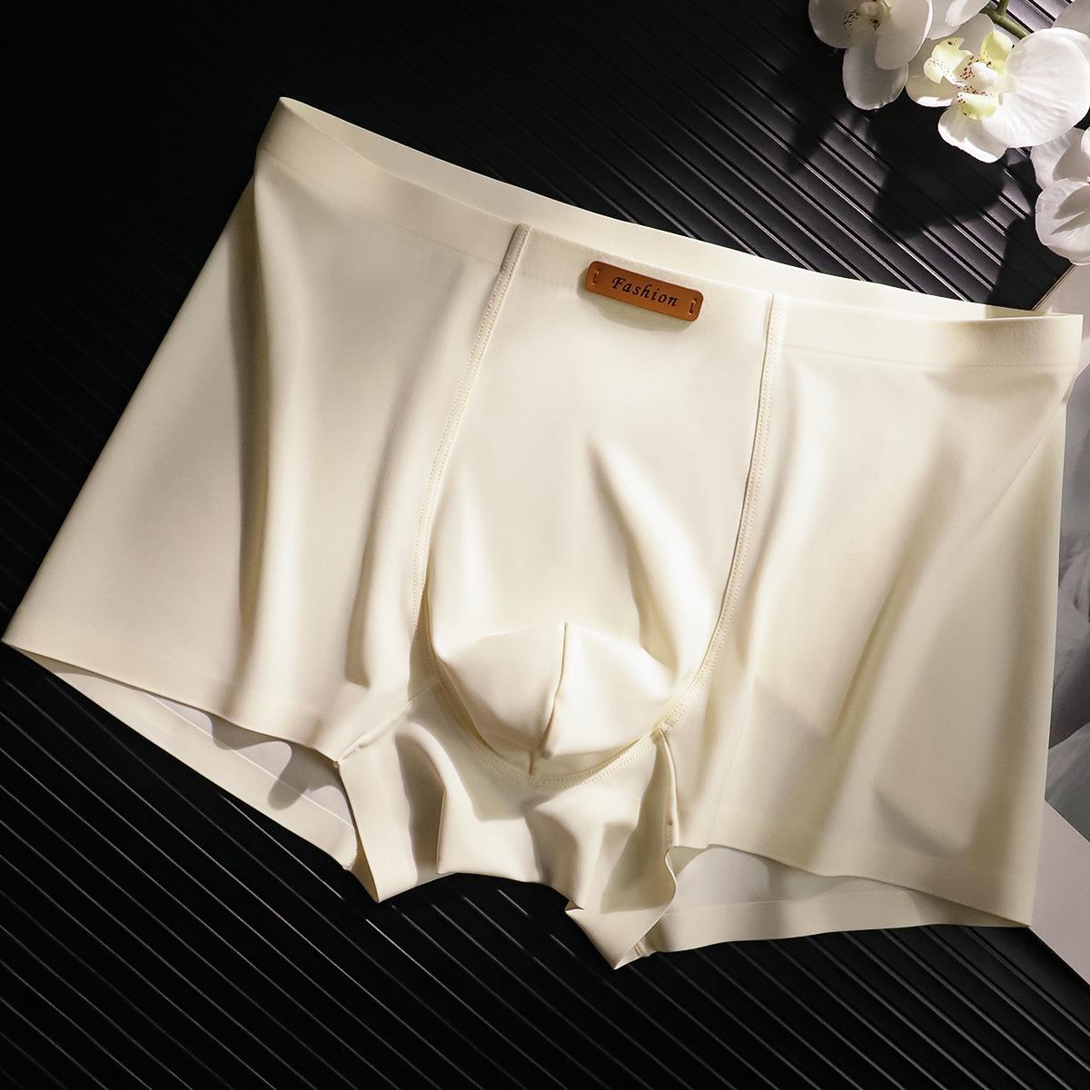 Men s Soft & Breathable Ice Silk Boxer Shorts L