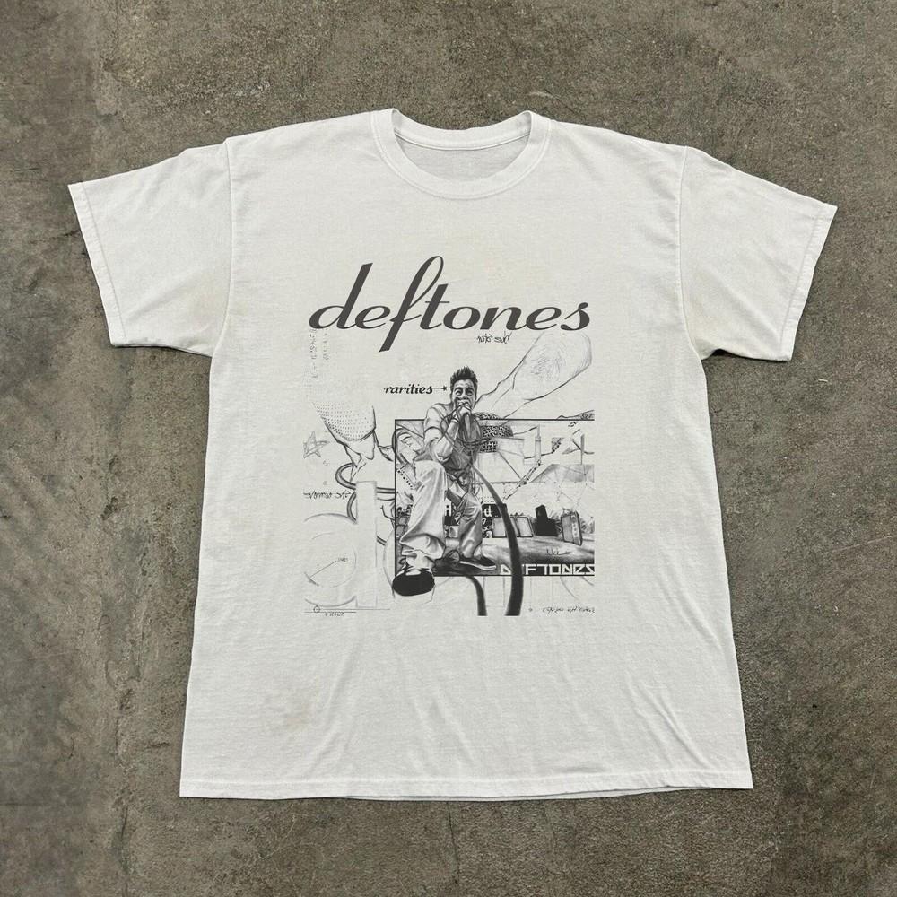 Редкая футболка Deftones Rarities, Унисекс белая хлопковая футболка, Размер S-5XL Унисекс футболка M