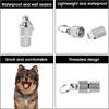 1-6Pcs Dog Cat Storage Tube Anti Lost Address Label Pet Name Address ID Tags Mini Metal Collar Tube Necklace Pendants Collars