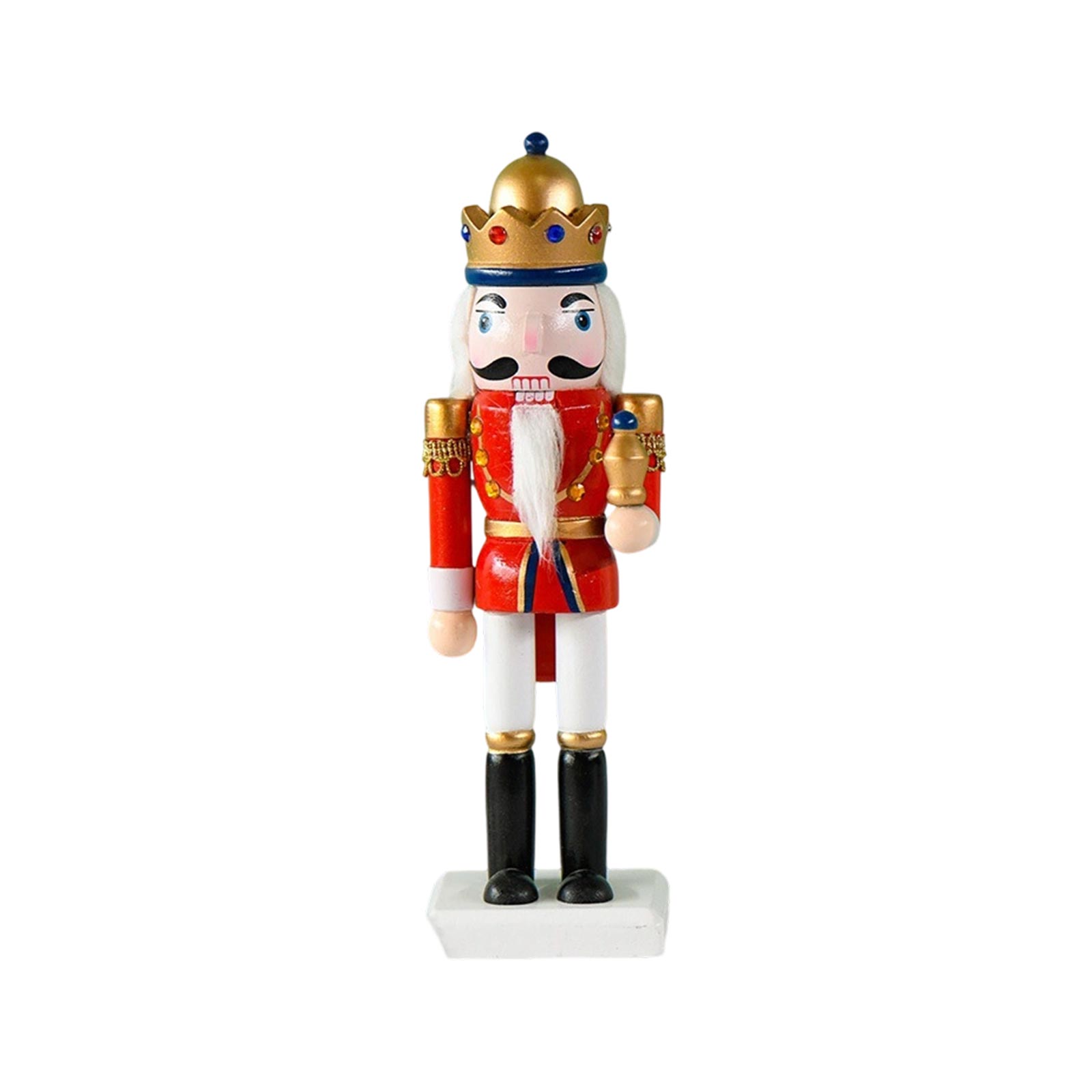 Handcrafted Wooden Nutcracker Figurines - Festive Decor For St. Patrick s Day, Independence Day One Size