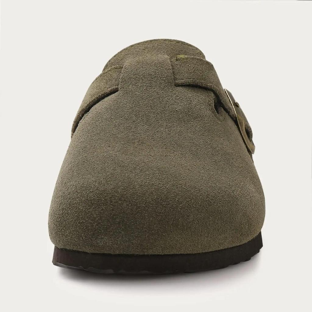 Zoccoli in Camoscio da Donna Pantofole Zoccoli in Sughero e Camoscio Pantofole Classiche da Uomo Mules da Esterno Pantofole Antiscivolo in Sughero con Supporto Plantare Femminile