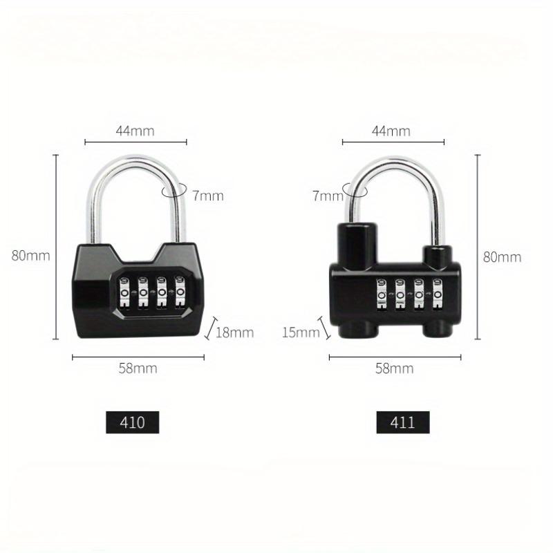 Portable 4 Dial Digit Combination Lock Weatherproof Protection Security Padlock Outdoor Gym Safely Code Lock