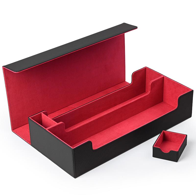 

For YuGiOh,TCG,Trading Cards Sport Cards - Card Storage Box,TCG Deck Case,Fits Five Decks Card Box or 700+ Single Sleeved Cards