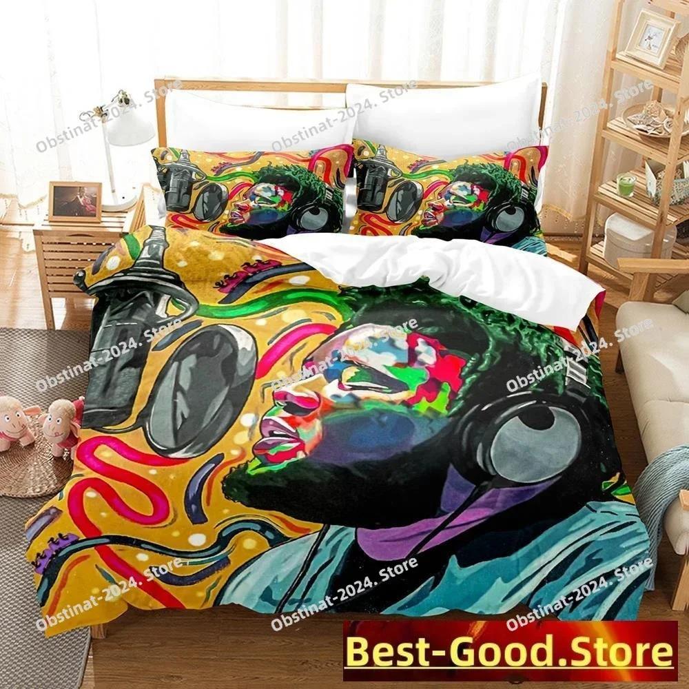 Fashion Rod Wave Bedding Set Printed single Comforter Quilt Bed Cover Duvet Cover Pillow Case 3 Pieces Sets Kids Adult Size