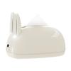 Practical Household Tissue Holder Cute Rabbit Shape Box, Decorative Plastic Facial Dispenser, Round Bunny Ear Box Cream Style Napkin Case for
