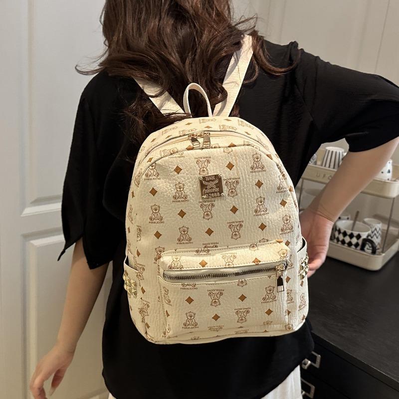 Path Women's Backpack Women's Bag  New Large Capacity Retro Printed Travel Backpack School Bag Women's