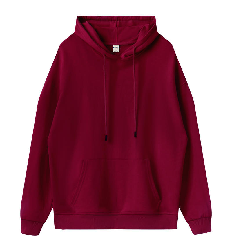 360g Terry Loop Drop-Shoulder Pocket Sweatshirt Fashionable Double-Layer Hooded Student Oversized Trendy Youth Sweatshirt