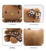 Large Black Leopard Print Hello Kitty Plush Pillow Doll