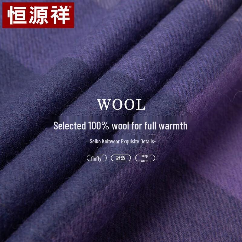 Hengyuanxiang Women's Pure Wool Winter Scarf