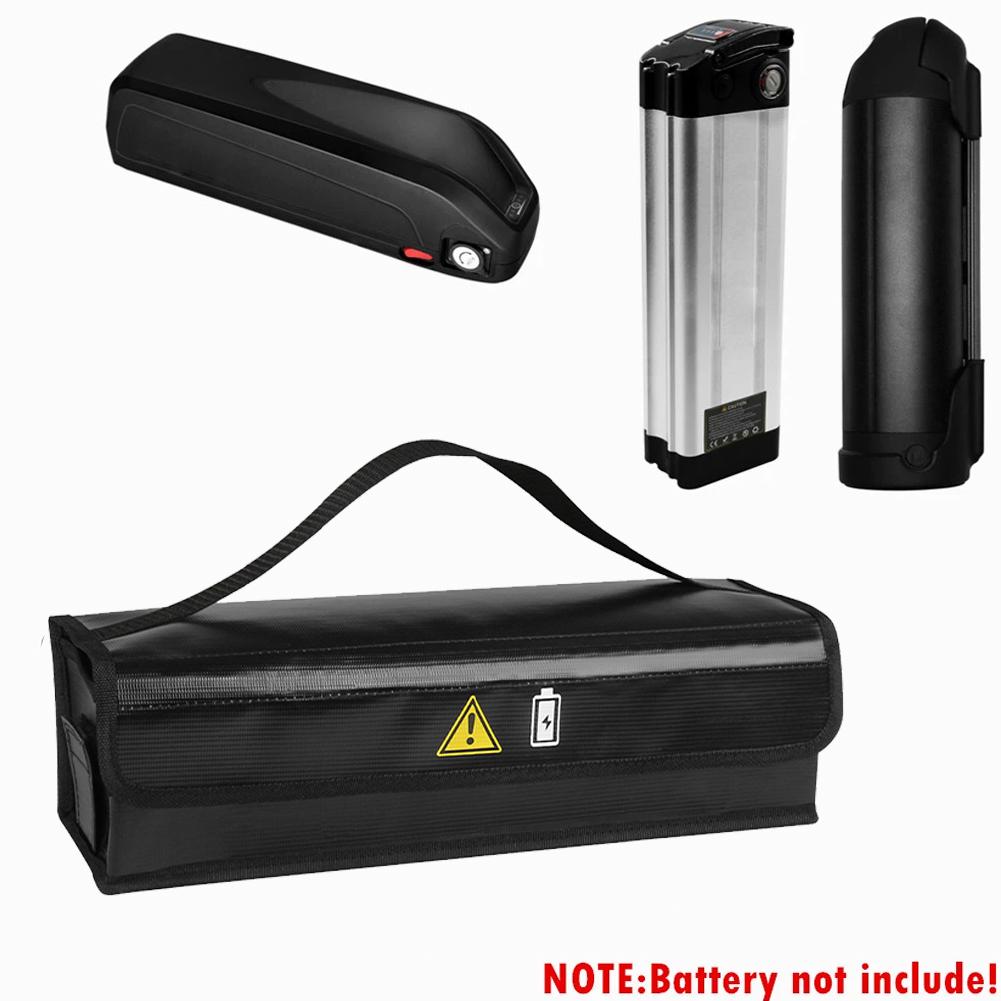 1pc Portable Fireproof Storage Bag Fire Resistant ExplosionProof Lipo Safety Storage Bags For EBike Battery LithiumHailong