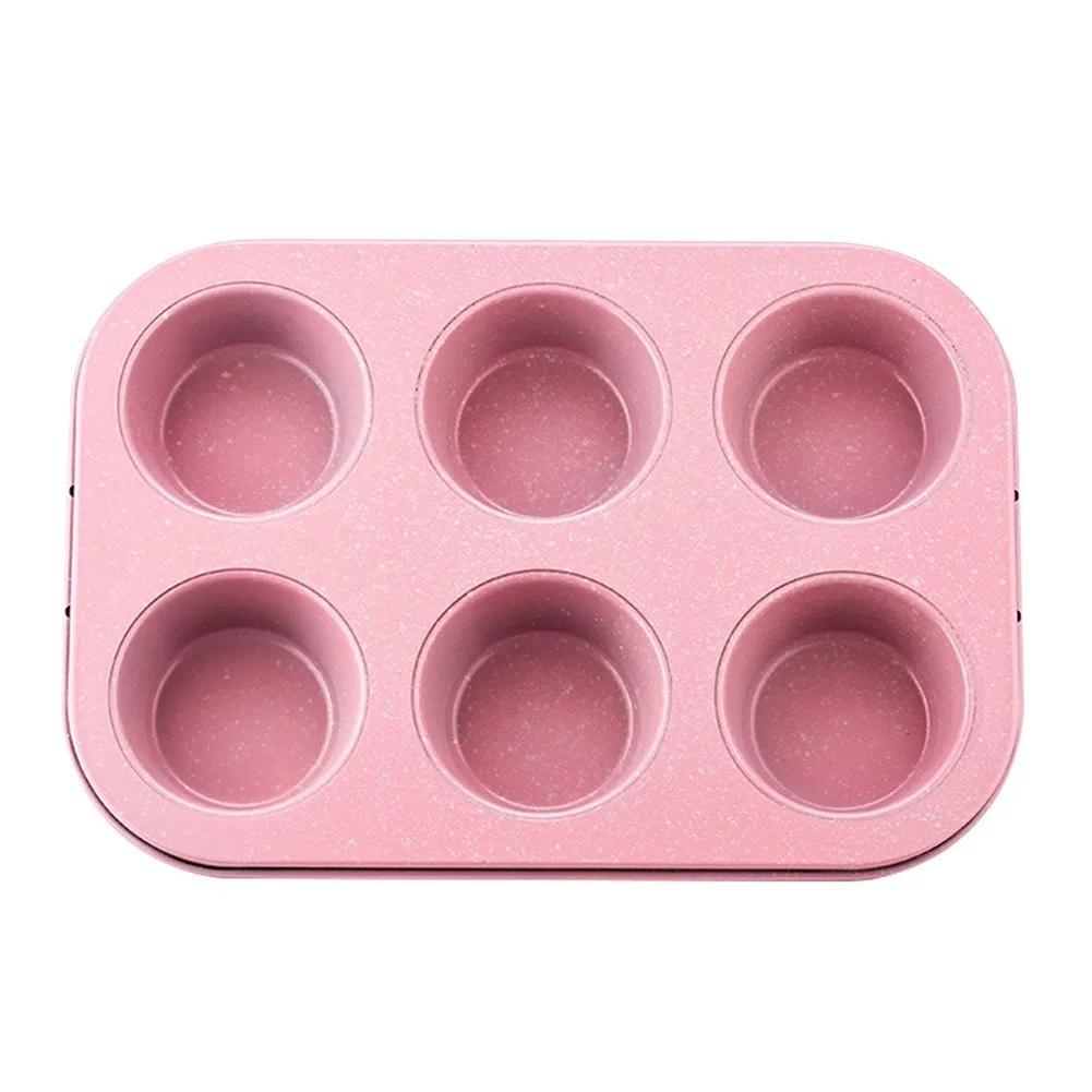 Pink Non-Stick Carbon Steel Baking Pan Set Baking Oven Cake Mold Round Square Rectangle Pizza Toast Live Bottom Kitchen Mould