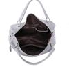 Lychee Pattern Simple Handbag Trendy First Layer Leather Women'S Bag Soft Surface Shoulder Boston Bag