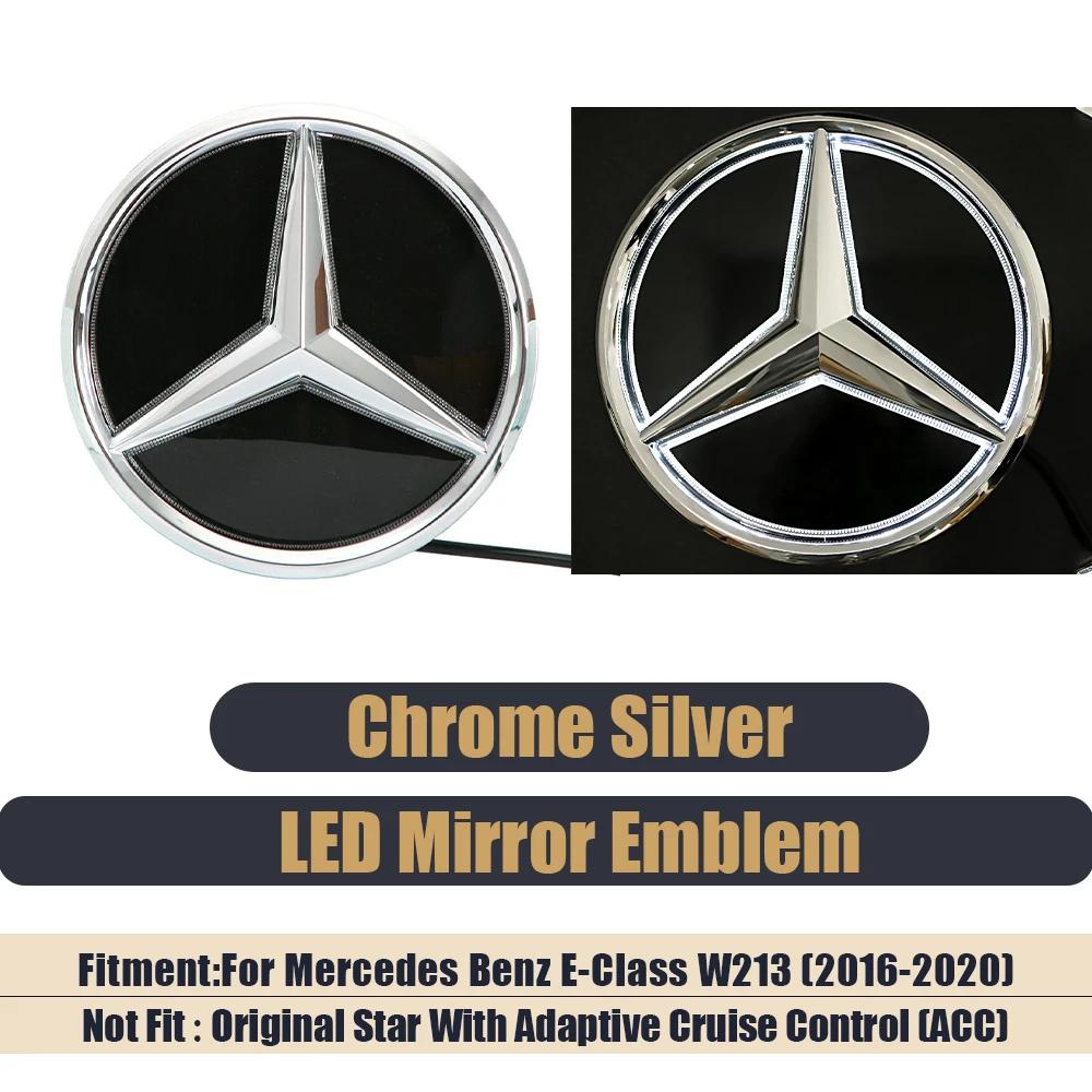 AAVM1 3D Front Grille Star Emblem For Mercedes Benz E-Class W213 2016-2020 E200 E250 E300 E350 E400 E450 Illuminated Logo