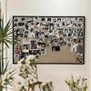 Punch-Free Felt Wall Sticker Display: Cork Board & Photo Background for Living Room Décor