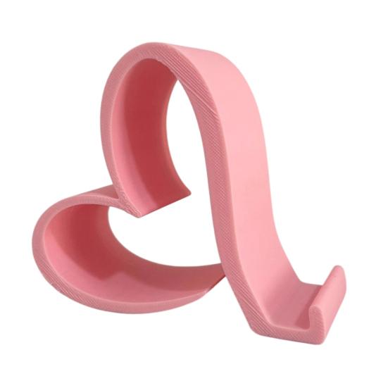 

Тримач для телефону у формі серця Милий 3D-друкований підставка для смартфонів, планшетів, Kindle Романтичний настільний тримач для мобільного телефону у формі серця рожевий