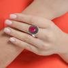 Ruby Sapphire Gemstone Handmade Silver Jewelry  "8"