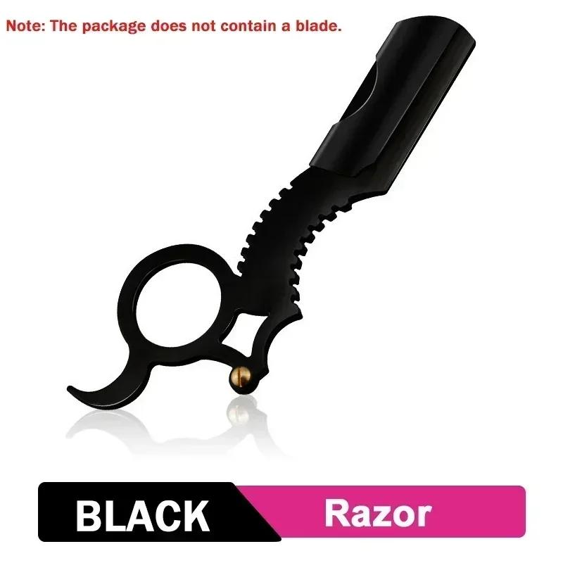 

Прямые лезвия, сменные лезвия, парикмахерские бритвы, стрижки, бороды, брови, инструменты для бритья Складные бритвы Бытовые бритвы чёрный