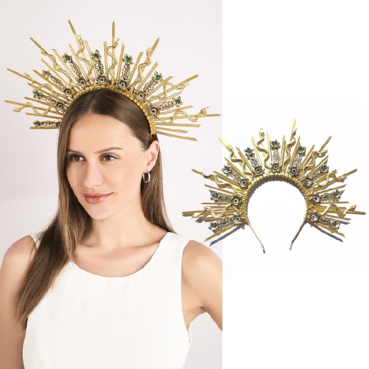 Exquisite Creative Women Headpiece Delicate Headwear Hairpin Halloween Headbands for Dark Fashion Lover