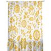 Yellow Branch Plant Flower Tulle Curtains for Bedroom Modern Voile Curtains Home Decoration Window Curtains