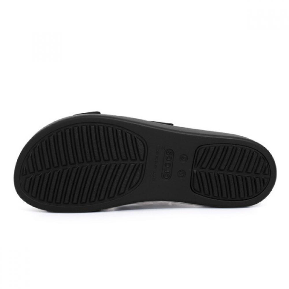 Crocs Brooklyn Buckle Low Wedge Sandals Slippers