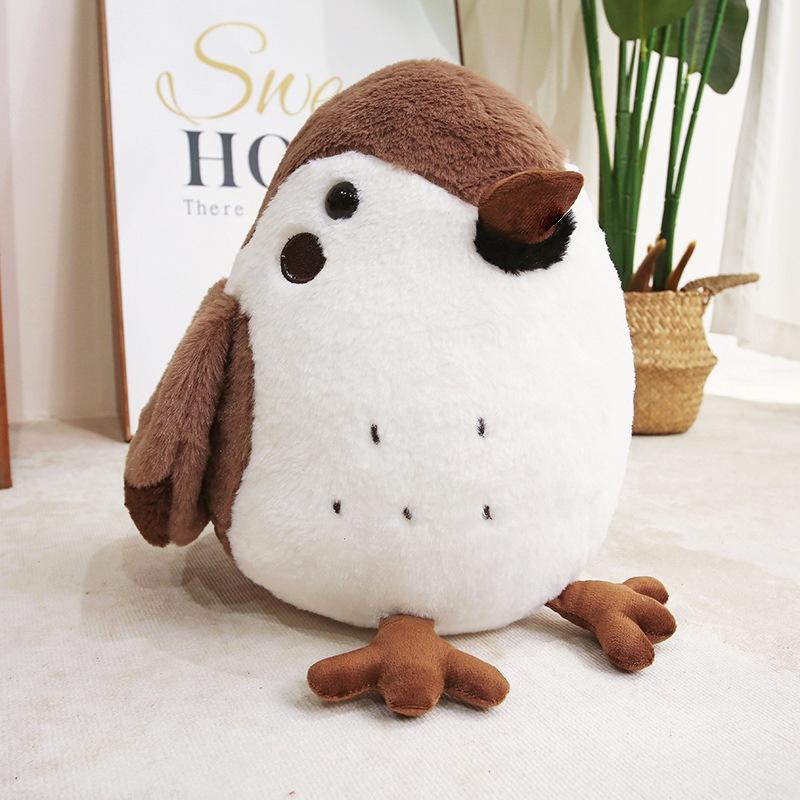 

Simulated bird sparrow doll plush toy tit doll home pillow children soothing doll 30cm（0.3kg）